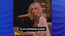 Sabrina Carpenter, super gaffe sulla Zaghrouta, urlo berbero che i telespettatori di Striscia conoscono grazie a Rajae Bezzaz