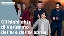 Gli highlights di Verissimo del 18 e del 19 aprile