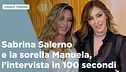 Sabrina Salerno e la sorella Manuela, l'intervista in 100 secondi