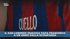 L'Omaggio del San Lorenzo a Papa Francesco
