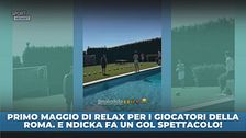 Gol spettacolo di Ndicka alla festa in piscina