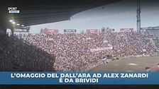 Zanardi omaggiato al Dall'Ara: brividi