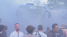 Chivu commosso all'ingresso a San Siro