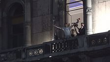 Inter, la festa dal balcone in Duomo: Esposito capo ultras