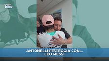 Antonelli festeggiato con Messi