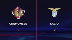 Cremonese-Lazio 1-2: gli highlights