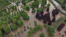 Maltempo in Lombardia, il fiume Seveso esonda nel Monzese