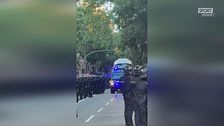 Disintegrato il pullman del Real Madrid: il video da dentro fa paura