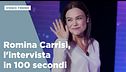 Romina Carrisi, l'intervista in 100 secondi
