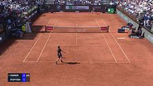 Sinner va veloce: 6-2/6-0 a Popyrin in poco più di un'ora