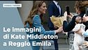 Kate Middleton in Italia: le immagini della principessa a Reggio Emilia