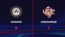 Udinese-Cremonese 0-1: gli highlights