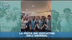L'Arsenal ha vinto la Premier: l'attesa dei giocatori poi scoppia la festa