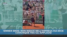 Sinner eroe: non riesce nell'impresa di rimontare ma esce comunque tra gli applausi