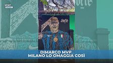 Dimarco MVP della Serie A, Milano lo omaggia così