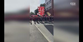 Monza in A, la festa dei tifosi in centro