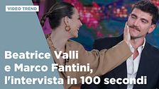 Beatrice Valli e Marco Fantini, l'intervista in 100 secondi
