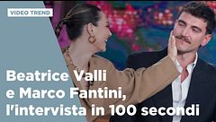 Beatrice Valli e Marco Fantini, l'intervista in 100 secondi