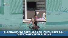 Allenamento speciale per l'Inghilterra… direttamente in piscina
