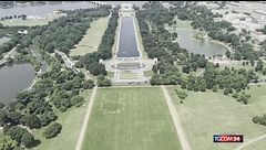 Un numero misterioso è apparso sul prato del National Mall contro Trump
