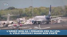 Aereo senza permessi per gli USA. Uruguay a terra