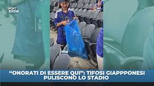 Tifosi Giappone puliscono lo stadio: "Onorati di essere qui"