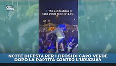 Notte di festa per i tifosi di Capo Verde dopo la partita contro l'Uruguay