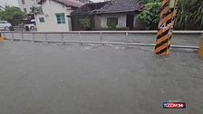Taiwan, il tifone Mekkhala colpisce duro: le strade diventano fiumi
