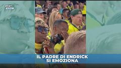Endrick entra nel Brasile e fa emozionare il padre: scoppia in lacrime