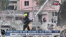 Breaking News delle 14.00 | Droni russi su Kiev, salgono a 18 le vittime