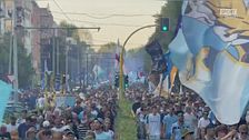 Lazio, le immagini della protesta di 20.000 tifosi contro Lotito