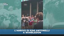 L'arrivo di Kimi Antonelli a Wimbledon