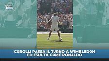 Cobolli e l'esultanza alla CR7