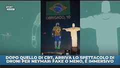Dopo CR7, spettacolo droni anche per Neymar a Rio de Janeiro