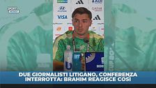 Giornalisti litigano durante la conferenza di Brahim Diaz: scene folli