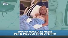 Messi cuore d'oro: dà la sua nuova maglia al bimbo ustionato nell'incendio