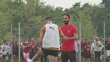Amorim "benedice" Gila: 5' di colloquio e confronto tattico