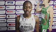 Doualla da record: "Ho fatto due volte i 100 metri per correre dalla mia famiglia"