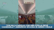 Spagna campione, l'annuncio in aereo è virale
