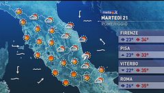Meteo del 21 luglio