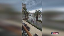 Croazia, il maltempo si abbatte su Lussino: strade come fiumi