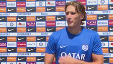 Pio Esposito: "Io come Milito? Lasciamo stare. Poi Lautaro, Bastoni e la scaramanzia sui gol"