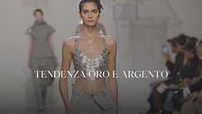 Come esaltare l'abbronzatura con look oro e argento