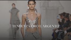 Come esaltare l'abbronzatura con look oro e argento