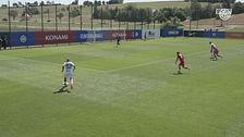 I 5 gol di Pio Esposito in amichevole: destro, sinistro, testa e…