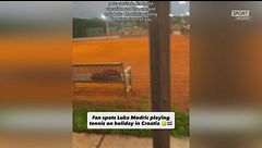 Modric fenomeno anche a tennis, ma che colpo è?