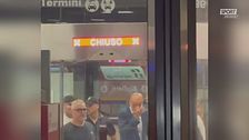 L'arrivo di Castro a Roma tra l'entusiasmo dei tifosi