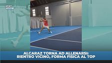 Alcaraz è pronto a tornare: allenamento al top