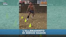 Sergio Ramos non si ferma: il suo duro allenamento