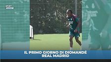Diomandé: primo giorno al Real